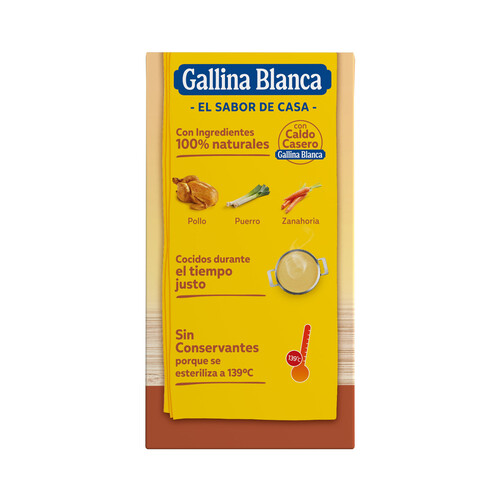 GALLINA BLANCA Crema de pollo y verduras GALLINA BLANCA 500 ml.