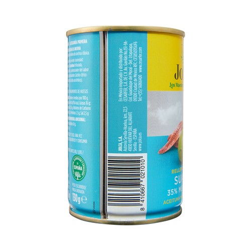 JOLCA Aceituna rellena de anchoa suave 130 g.