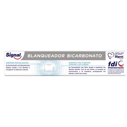 SIGNAL Pasta de dientes con flúor y minerales y acción blanqueante SIGNAL 75 ml.
