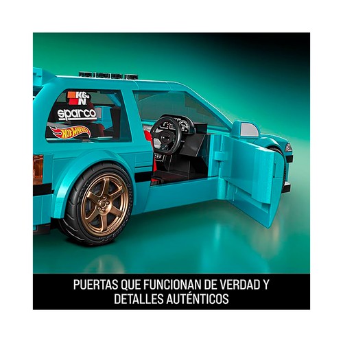 Mattel brick shop hot wheels speed  honda civic ef.MATTEL.