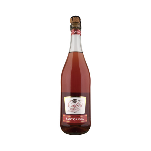 SANT'ORSOLA  Vino rosado italiano tipo lambrusco con IGT Emilia lambrusco SANT'ORSOLA botella de 75 cl.
