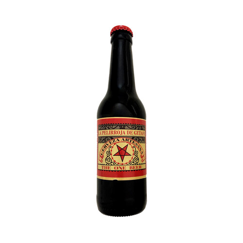 Cerveza tostada La Pelirroja de Getafe THE ONE 33 cl.