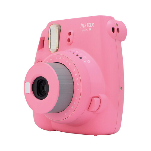 Cámara instantánea FUJIFILM INSTAX MINI 11, espejo para selfie, color rosa.