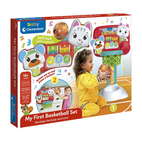 Mi Primera Canasta de Baloncesto +18 Meses, Baby CLEMENTONI