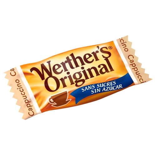 WERTHER"S ORIGINAL Caramelos de mantequilla y nata con sabor a café sin azúcares añadidos 90 gr.
