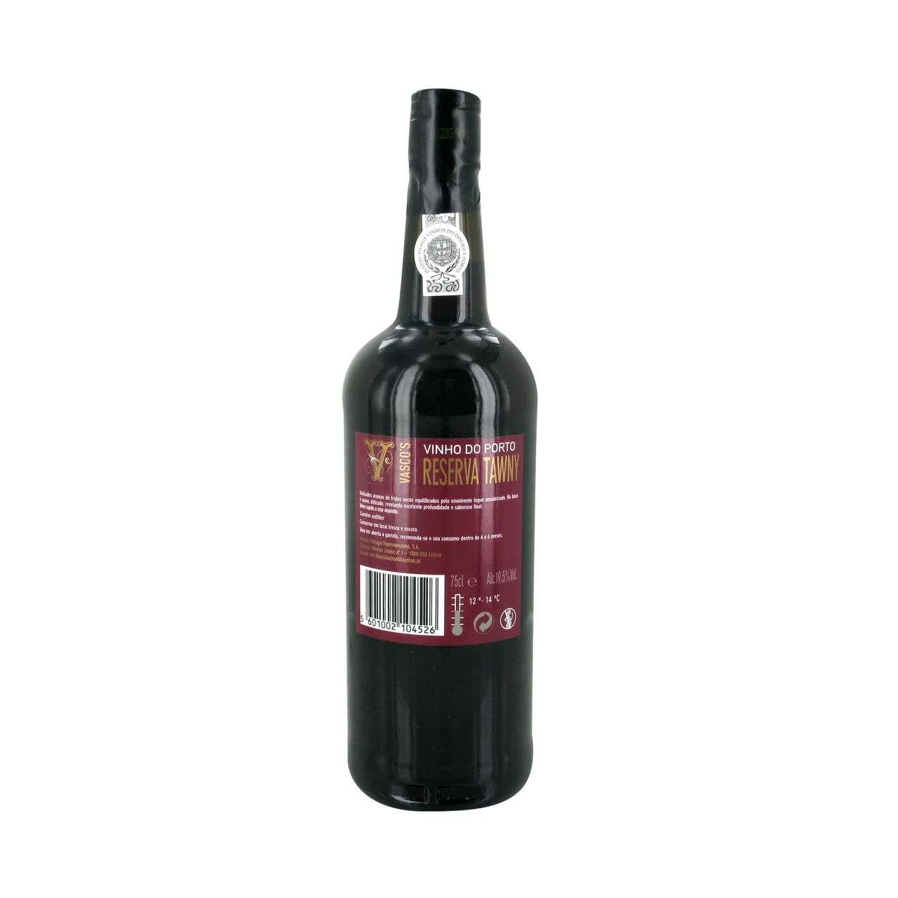 VASCO"S  Vino tinto reserva de Oporto VASCO"S botella de 75 cl.