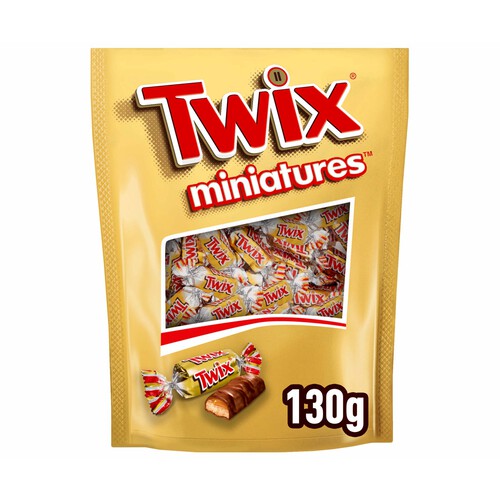 TWIX Mini barritas de chocolate con caramelo 130 g.