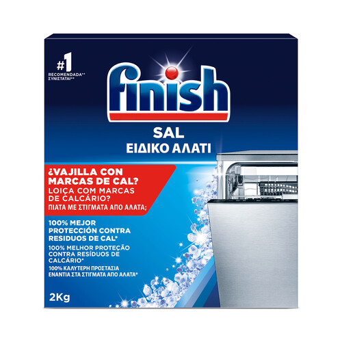 Sal protección lavavajillas FINISH 2 kg