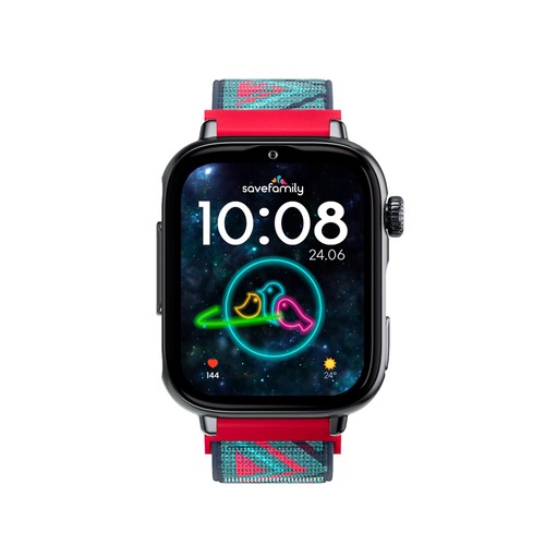 Smartwatch SAVEFAMILY SaveWatch Plus 2, Esfera Negra, Correa de Tela Tribeca".