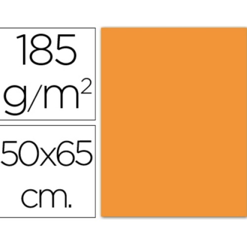 Cartulina Iris naranja 185g 50x65cm CANSON.