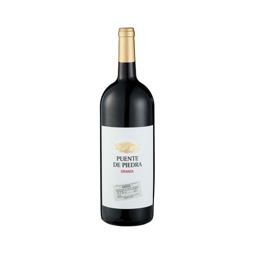 PUENTE DE PIEDRA  Vino tinto crianza con D.O. Cariñena Magnum 1,5 l.