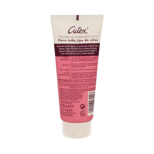 CUTEX Crema de manos y uñas CUTEX 100 ml.