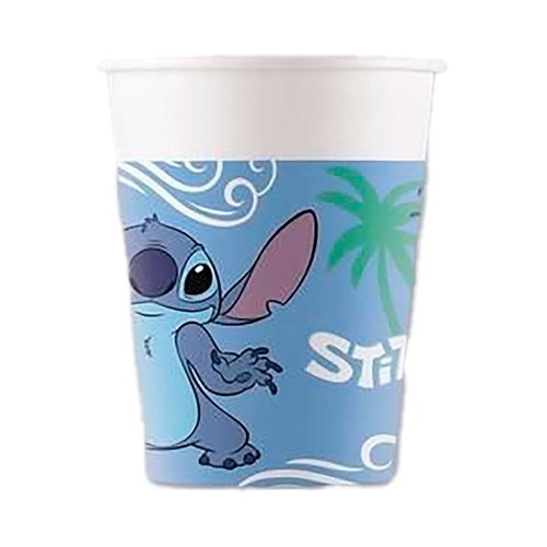 Set 8 vasos 200ml papel FSC, STITCH Y ANGEL