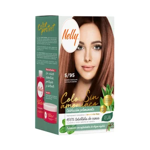 NELLY Color protect Coloración permanente sin amoniaco, tono 5/95 marrón chocolate.