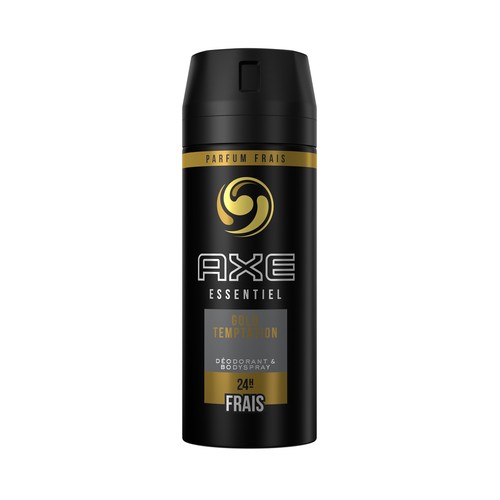 AXE Essential Gold temptation Desodorante en spray para hombre con protección antitranspirante hasta 24 horas 150 ml.