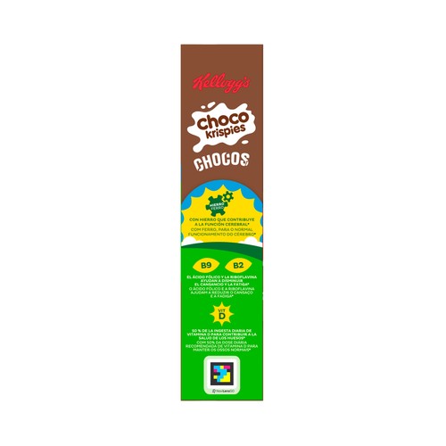 KELLOGG"S Choco krispies Cereales con sabor a chocolate enriquecidos en vitaminas y hierro 330 g.