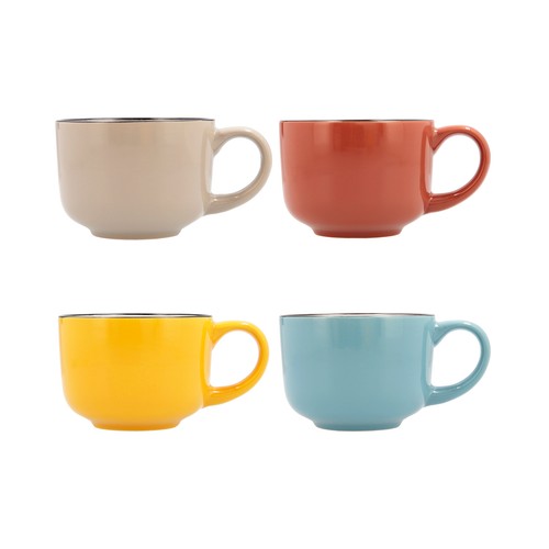 Taza jumbo de cerámica, capacidad 40 cl, modelos surtidos, QUID Frappe.