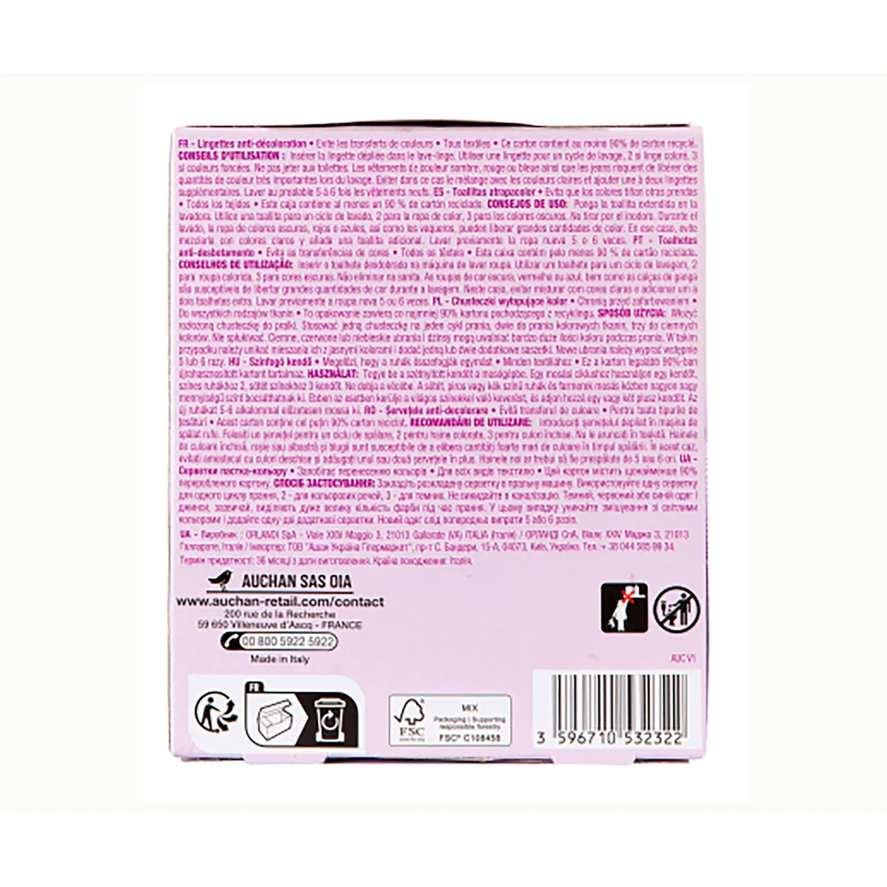 PRODUCTO ALCAMPO Toallitas antidecoloración para lavadoras PRODUCTO ALCAMPO 20 uds.