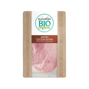 BLANCAFORT Jamón cocido loncheado ecológico BLANCAFORTBIO ORGANIC 80 g.