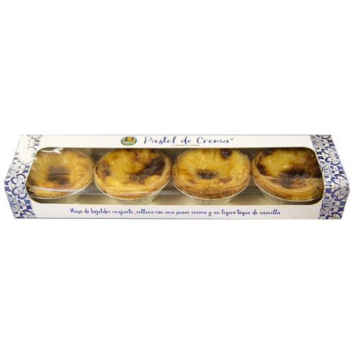 Pastel de Crema ALCAMPO PRODUCCIÓN CONTROLADA 4uds. 300g.