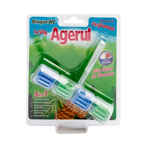 AGERUL Pastilla WC Aire Fresco de Montaña AGERUL 50 g.
