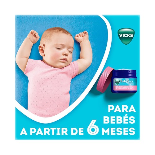 VICKS Baby rub Pomada para un masaje relajante e hidratante del bebé 50 g.