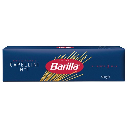 BARILLA Pasta Capellini N.1 (Espagueti) BARILLA 500 g.