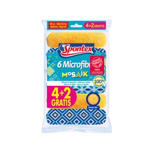 Spontex Bayetas Micrifibra Spontex Mosaik 6 Uds.