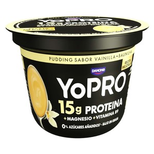 Imagen de YOPRO de Danone Pudding sabor vainilla con alto contenido en proteina 150 g.