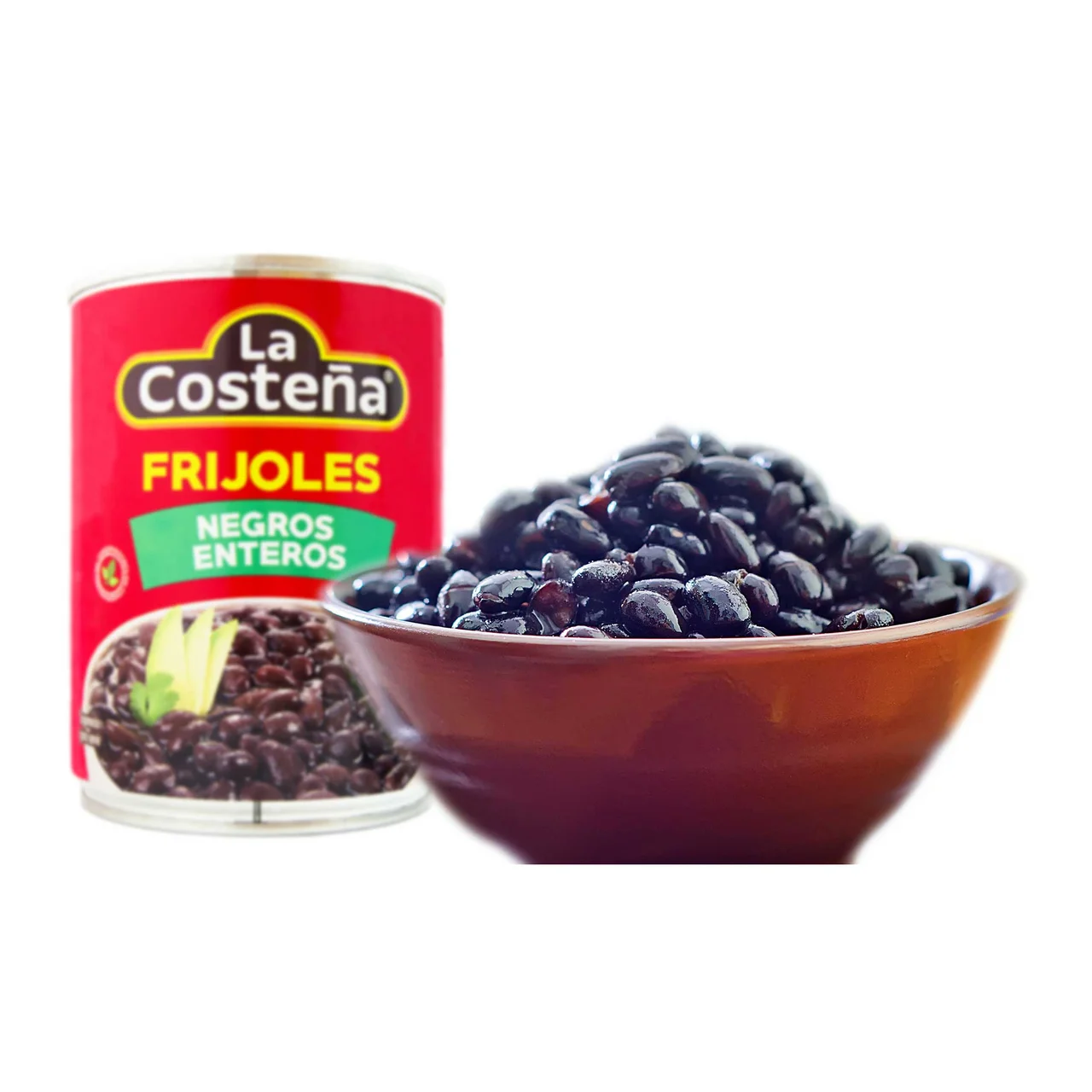 Frijoles negros enteros 580 g.