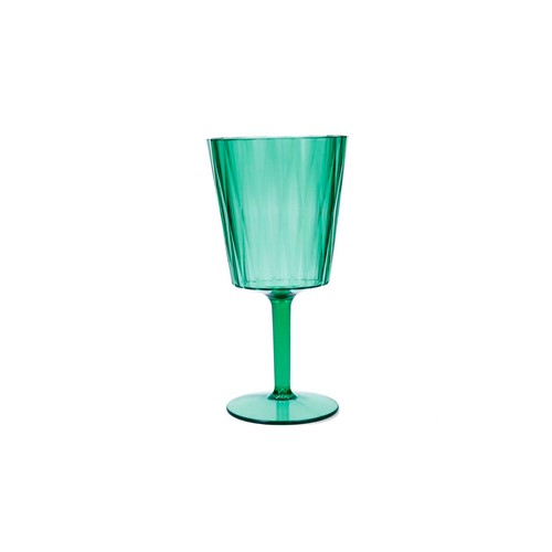 Copa de poliestireno acrílico 35 cl color verde, QUID.