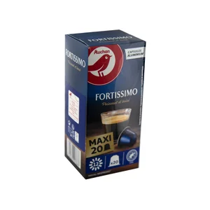 PRODUCTO ALCAMPO Café en cápsulas Fortissimo I12, 20 uds.