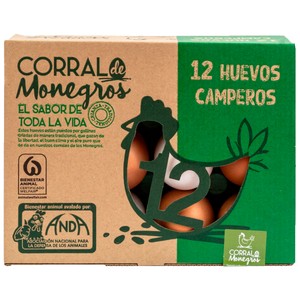 precios Corral De Monegros Huevos De Gallinas Camperas Clase M-L Y Cat. A 12 Uds. en Alcampo
