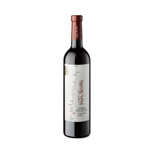 Vino tinto roble con denominación de origen Ribera del Duero PATA NEGRA botella de 75 cl.
