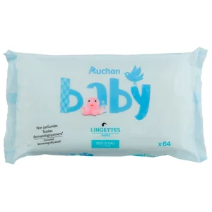 PRODUCTO ALCAMPO Baby Toallitas húmedas para bebé con un 99% de agua 64 uds.