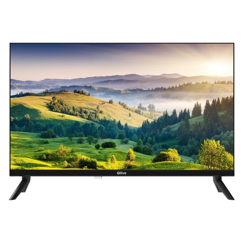 Televisión D-LED 60,9cm (24") QILIVE  Q24H251B HD, color negro, 60Hz, 3HDMI, 2USB.