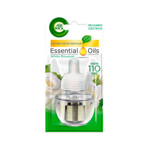 Imagen de AIR WICK Ambientador eléctrico White Bouquet AIR WICK ESSENTIAL OILS 19 ml.