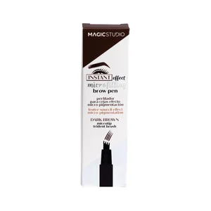 MAGIC STUDIO Instant effect tono Dark brown Lápiz perfilador de cejas efecto micro pigmentación.