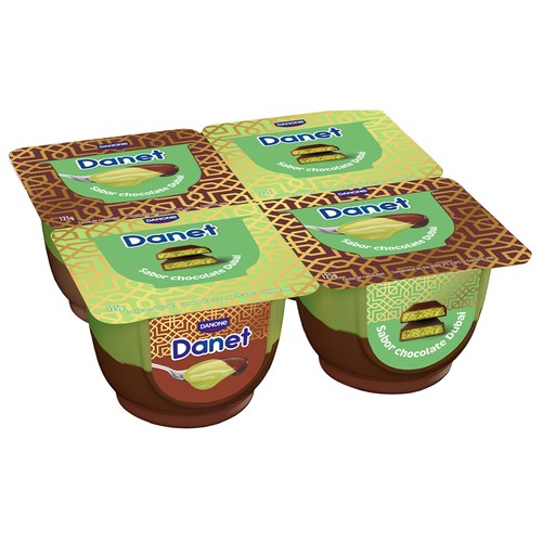 DANET de Danone Natillas de chocolate Dubai 4 x 125 g.