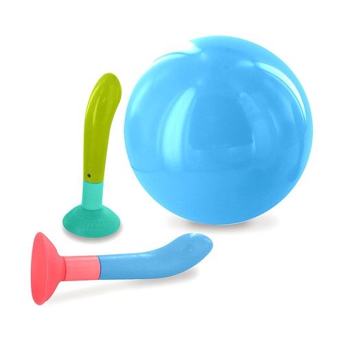 Juego bola loca, colores surtidos, BOING.