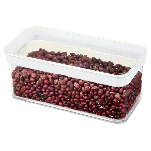 Recipiente hermético rectangular de plástico 1,4L., ACTUEL.