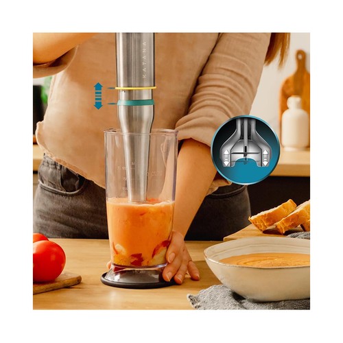 Batidora de mano CECOTEC Katana 12 Chop G, 1200W, 21 velocidades.