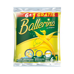 BALLERINA Bayeta amarilla sintética BALLERINA 7 uds.