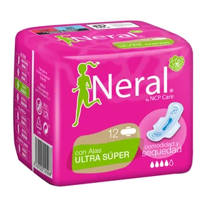 NERAL Compresas con alas ultra super 12 uds.