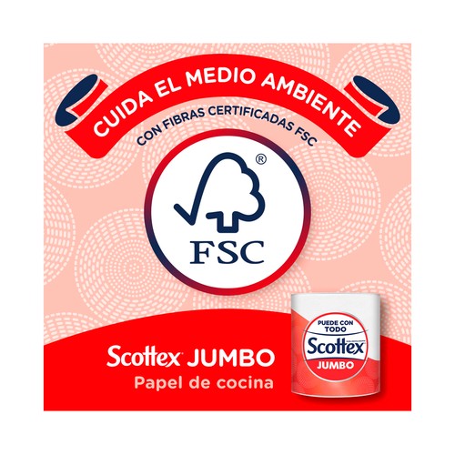 SCOTTEX Jumbo Papel de cocina multiusos.
