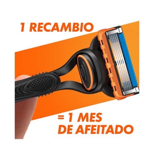 GILLETTE Fusion 5 Neceser con maquinilla, recambio y gel de afeitar.