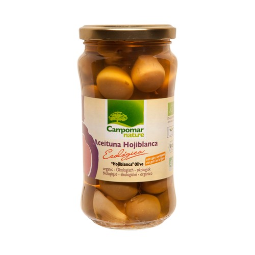 CAMPOMAR NATURE Aceituna hojiblanca de cultivo ecológico 200 g.