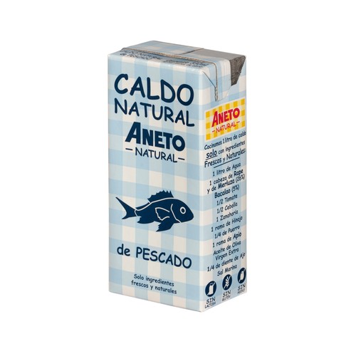 ANETO Caldo natural de pescado ANETO 2 uds. x 330 ml.