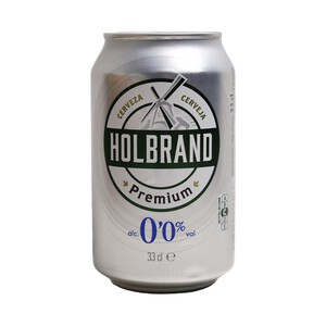 HOLBRAND Cerveza sin alcohol HOLBRAND Lata 33 cl.