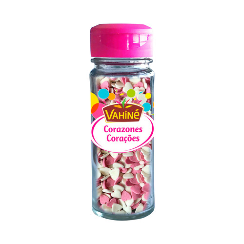 VAHINÉ Corazones de azúcar sin colorantes artificiales VAHINÉ 55 g.